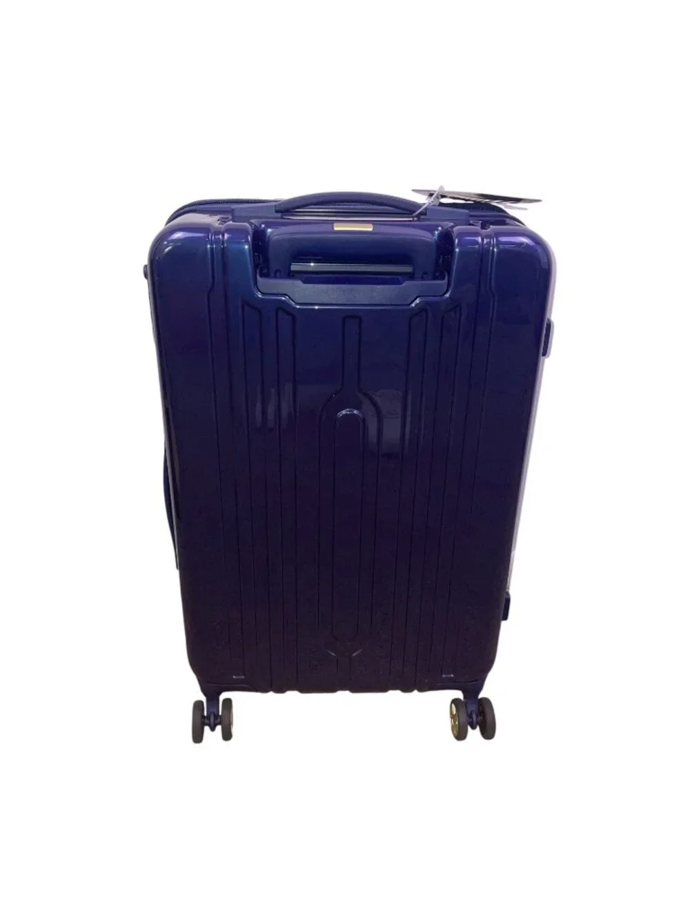 Triforce Navy Blue Telescopic Handle Build-in Scale Allure Collection Luggage